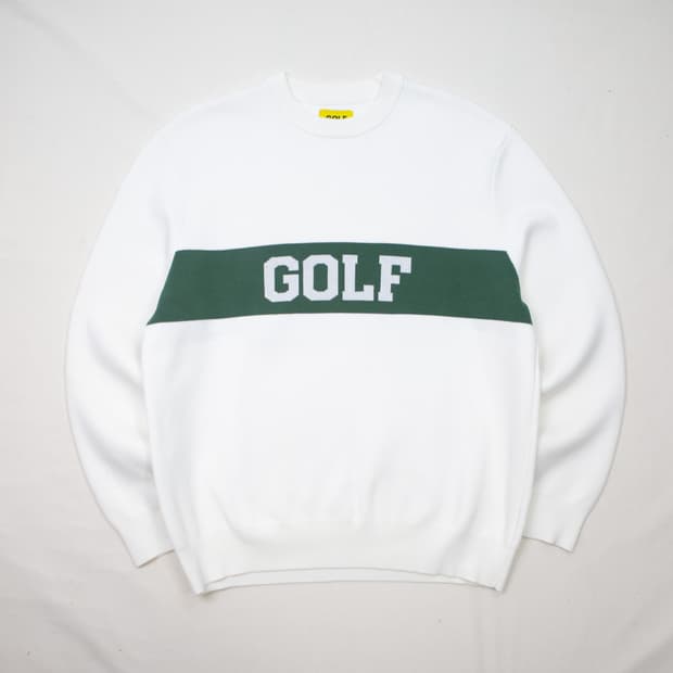 22FW 골프왕 컬리지 로고 니트 스웨터