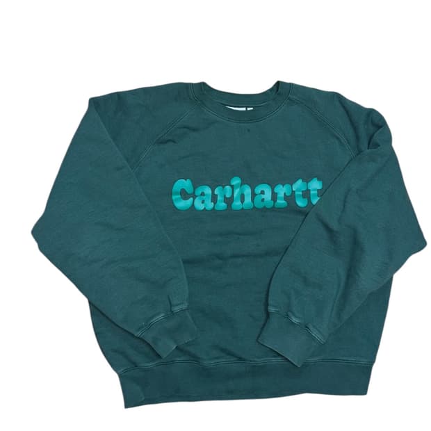 칼하트 wip 그린 맨투맨 스웻셔츠