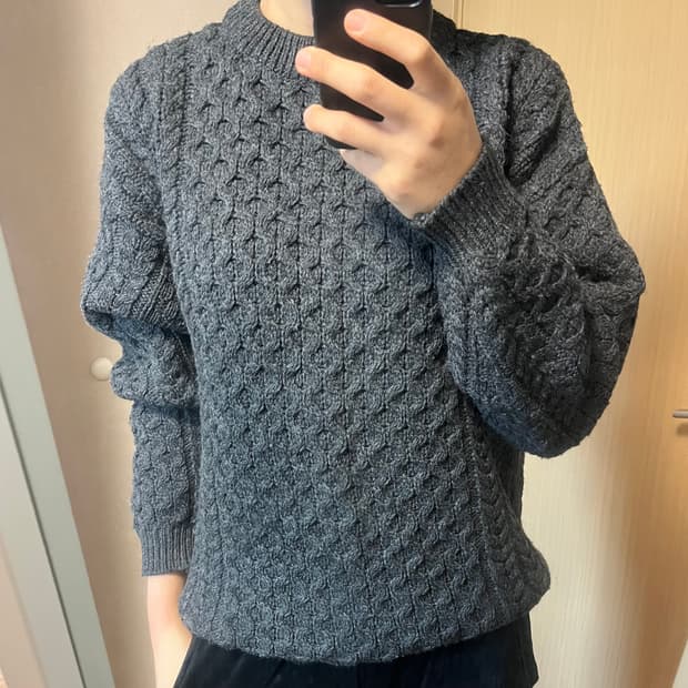 빈티지 피셔맨 니트