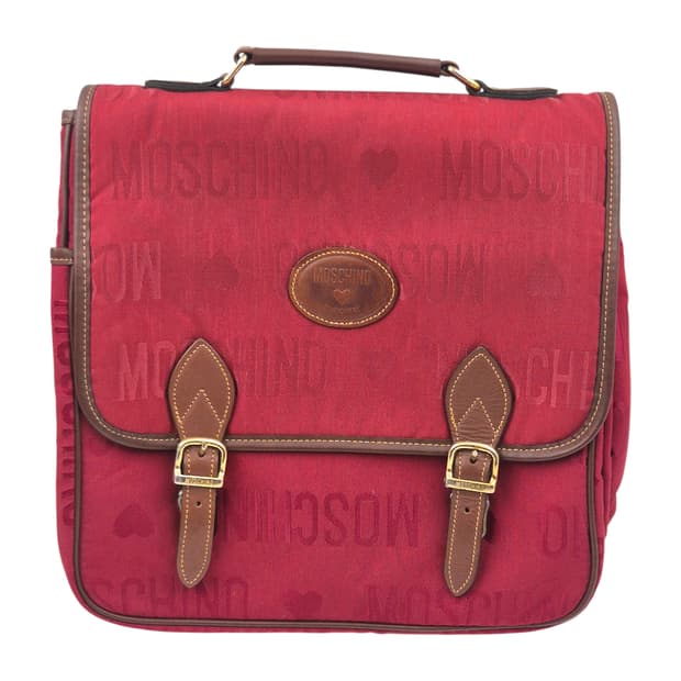 90s 이탈리아 모스키노 하트 벨트 레더 2way 백