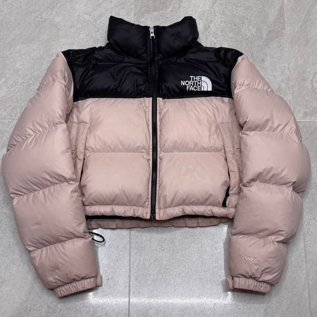 노스페이스 눕시 패딩 핑크