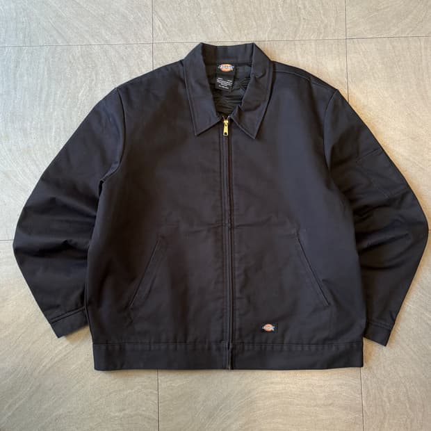 디키즈 아이젠하워 누빔 블랙 워크 자켓