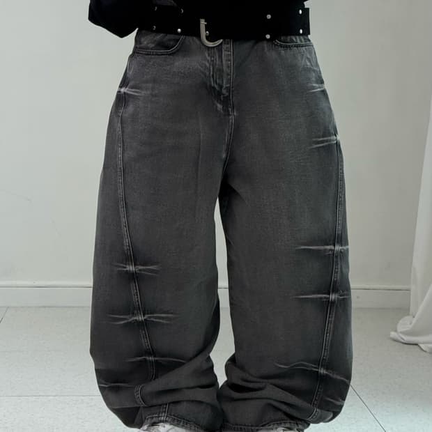 메종 미네드 흑청 팬츠