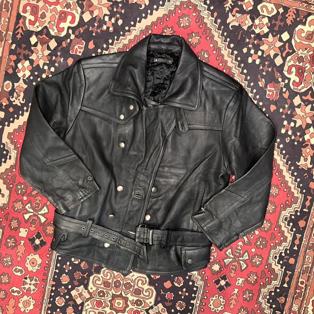 ( L-XL ) 가죽자켓 바이커자켓 바이커가죽 라이더자켓 빈티지가죽