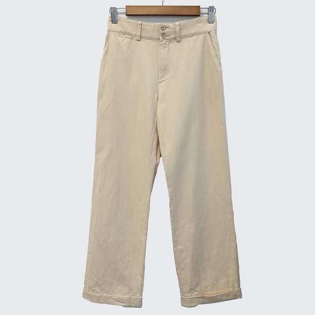 폴로 랄프로렌 코튼 치노 팬츠 면바지 베이지 여성 27in