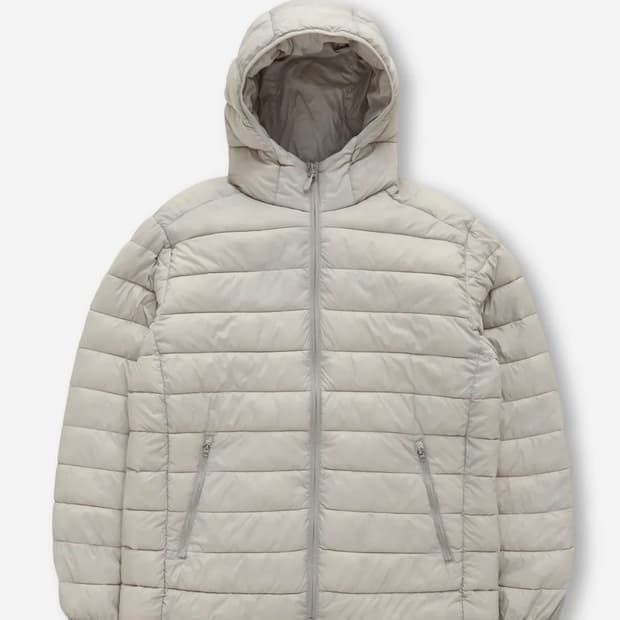 스파오 경량패딩 라이트 그레이