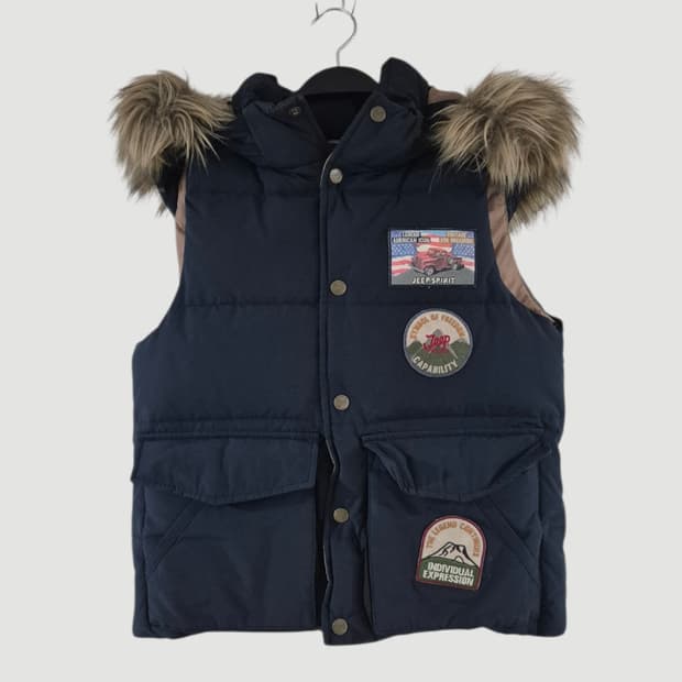 [S]지프 여자 오리털패딩조끼