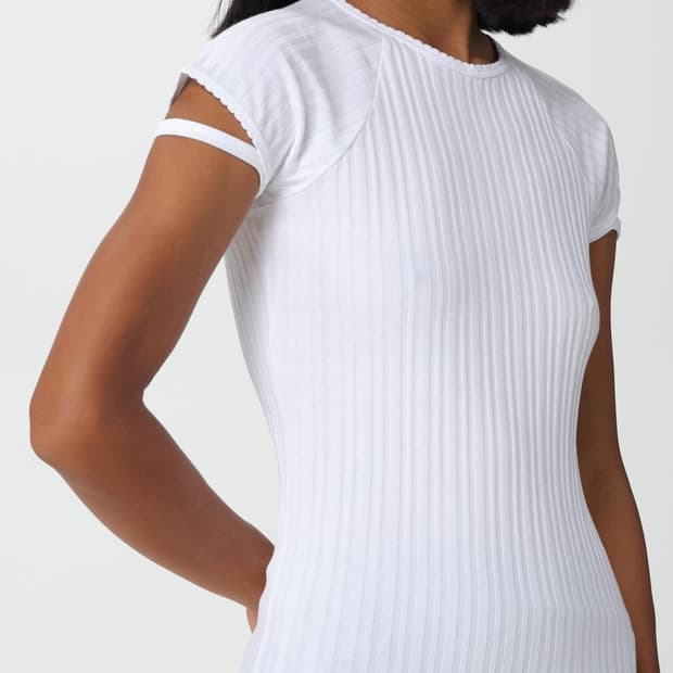 헬무트랭 컷아웃 반소매티 XS