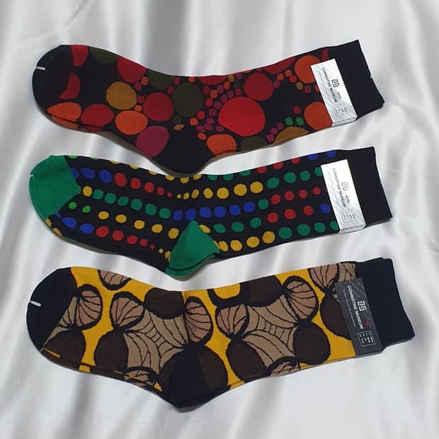 그린 옐로우 도트 CONNISTINE MUSEUM 코니스틴 뮤지엄 양말