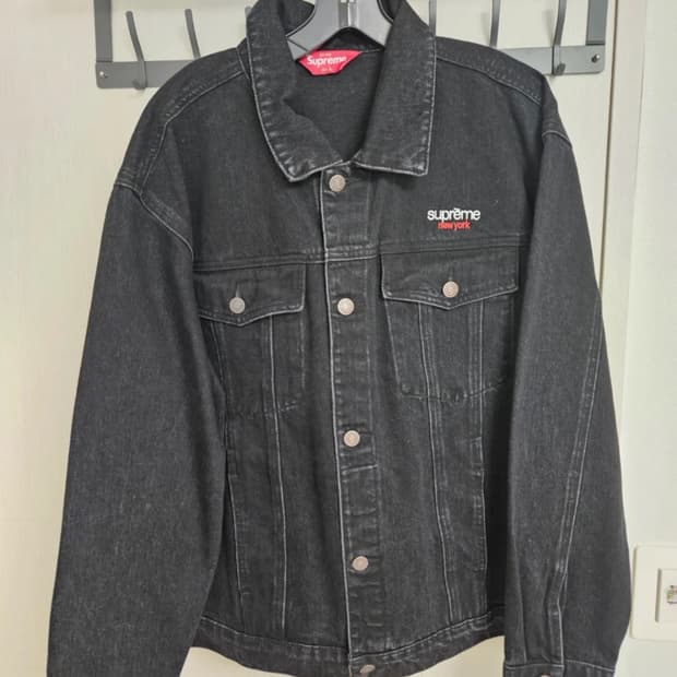 슈프림 데님 트러커 자켓 블랙 L