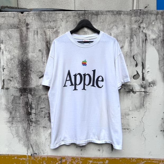 Vintage 90s Apple 애플 Logo Tee
