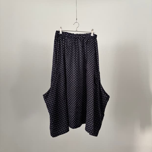 Polka Dot Transformed Satin Skirt