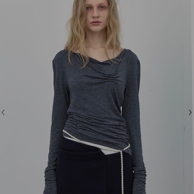 lcdc / DART-DETAIL HOODIE (MELANGE GREY)