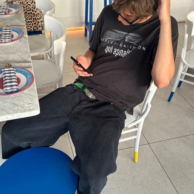 할리데이비슨 "got asphalt?" 티셔츠 (데드스탁급)