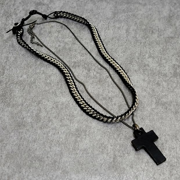 cross necklace set