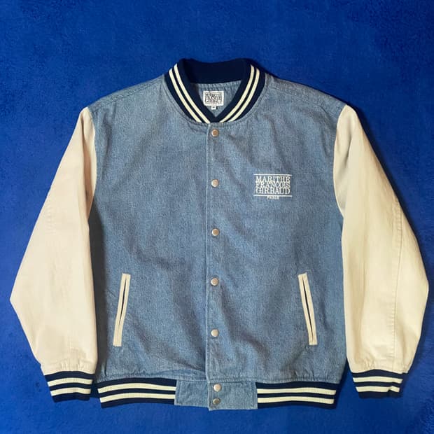 마리떼프랑소와저버 데님 바시티 자켓 연청 M