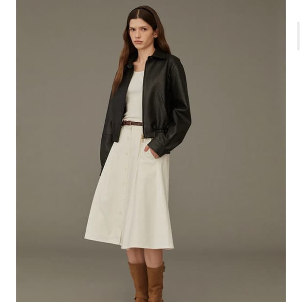 HOWUS 블랙 가죽 자켓 S