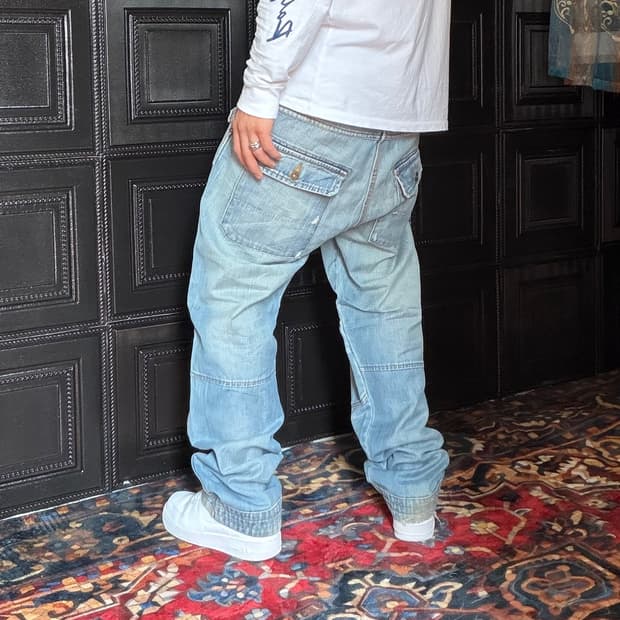 a247) 36 빈티지 워싱 데님팬츠