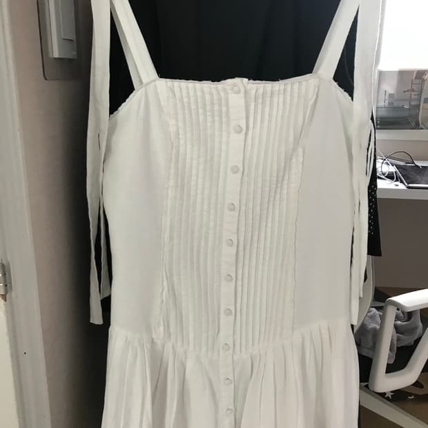 자라 미니 핀턱 플리츠 원피스