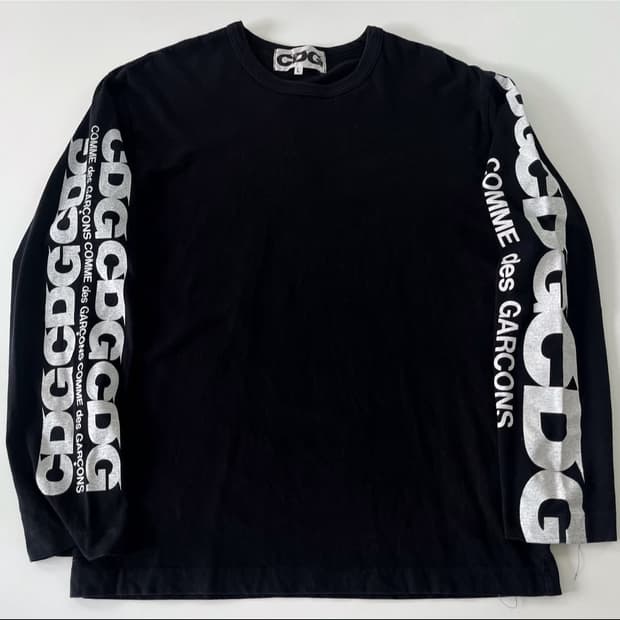 꼼데가르송 롱 슬리브 블랙