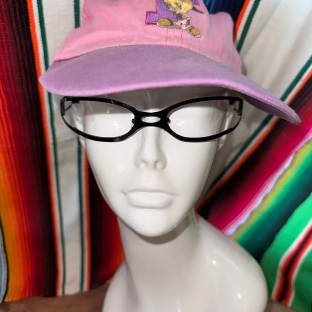 Black two oval frame curved Glasses