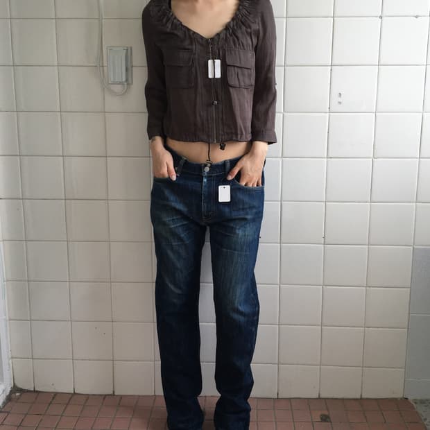String point pocket jacket
