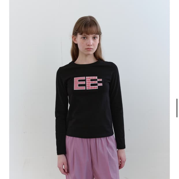 엔조블루스 픽셀 로고 티셔츠 블랙