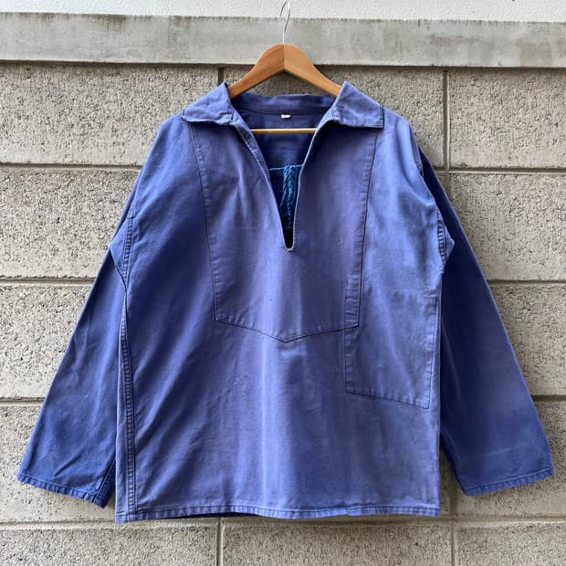 FADED BLUE NAVY OLD FRENCH 프렌치피셔맨스목자켓