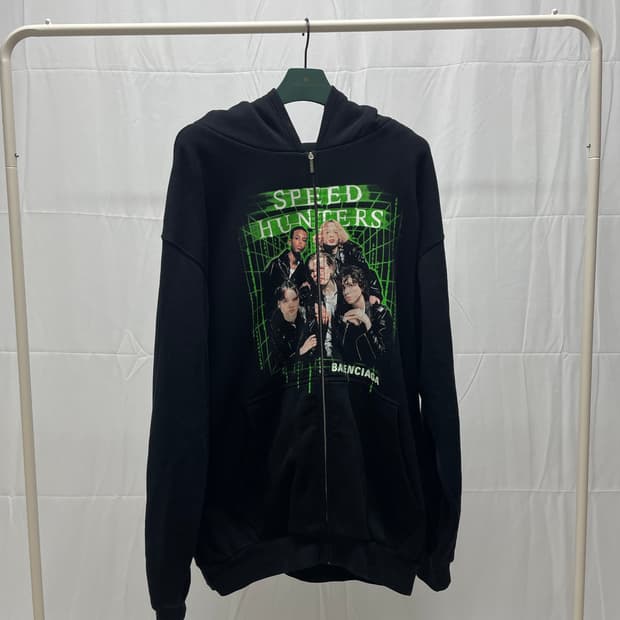 [백화점판] 발렌시아가 한정판 스피드헌터 로고 후드집업 자켓 [m]