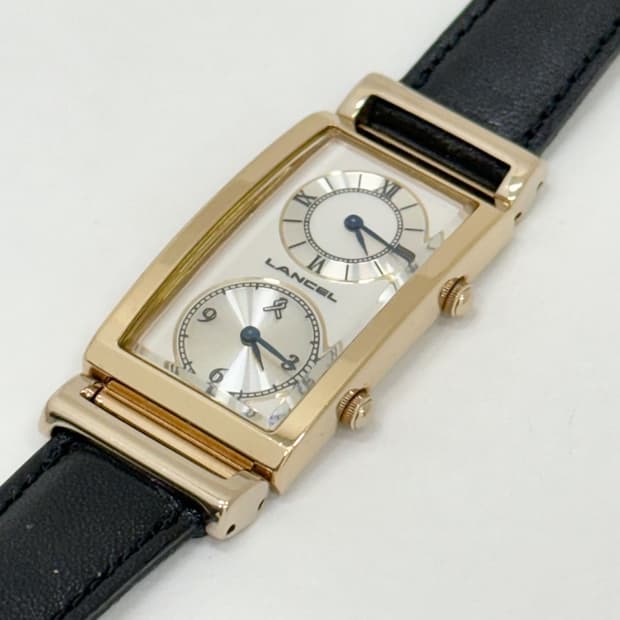 lancel / 란셀 듀얼타임 쿼츠 시계 
