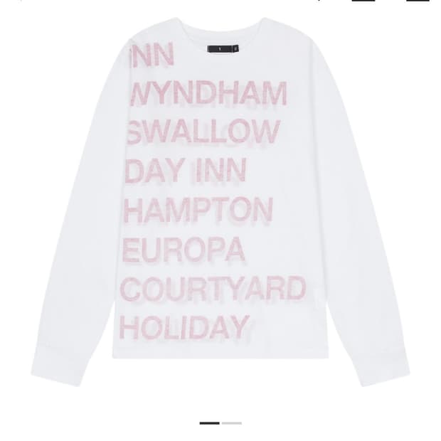 사파리스팟 하이웨이 인 롱슬리브 티셔츠 화이트 레드