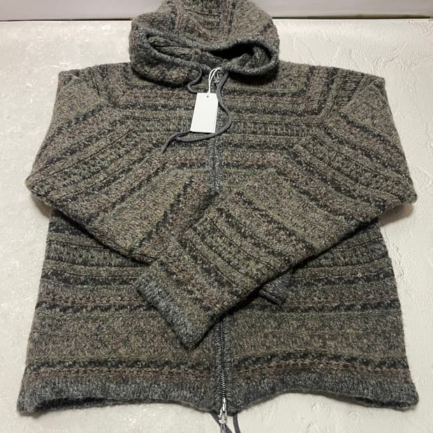 [L] 로아하이킹 fair isle felted 니트 집업