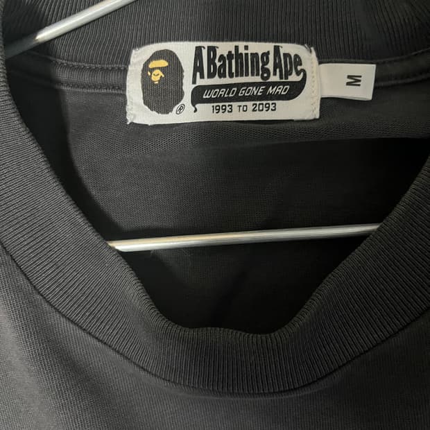 베이프 롱슬르비 차콜 m 사이즈