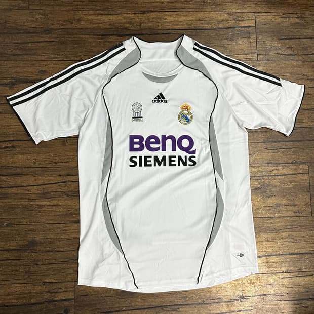 아디다스 레알 마드리드 06-07 홈 유니폼 BenQ Siemens 
