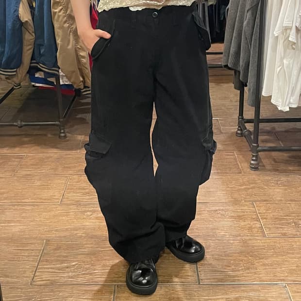 [HI] 빈티지 카고팬츠 블랙