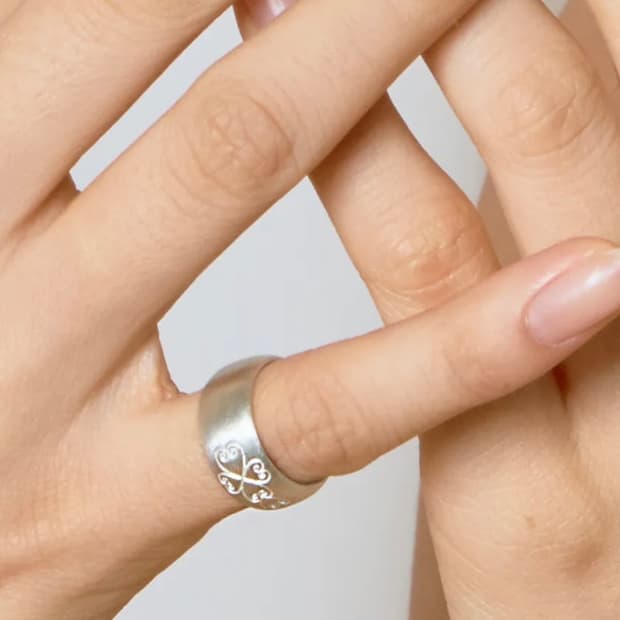 설타나 미니 빈티지 실버링