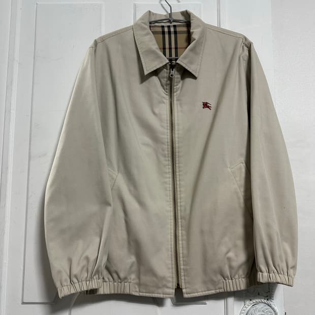 버버리 리버시블 블루종