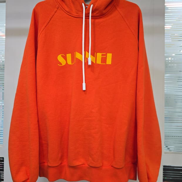 SUNNEI 오렌지 후드티 L