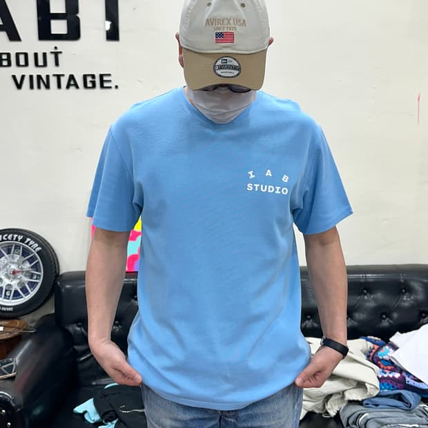 아이앱스튜디오 스카이블루 반팔셔츠 L