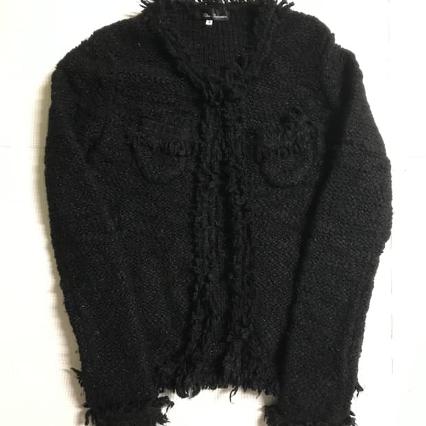 빈티지 트위드 가디건