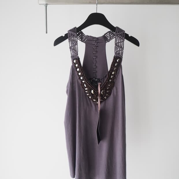 MORGAN beaded sleeveless 