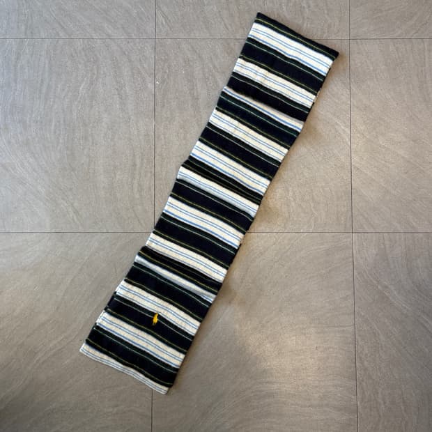 폴로 정품 울 스트라이프 머플러 목도리