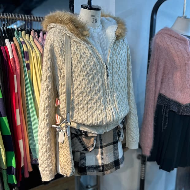 Burberry Nova check Wool Mini Skirt