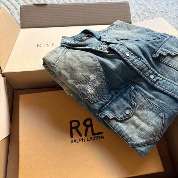 rrl 리페어 웨스턴 셔츠 m 사이즈 팝니다