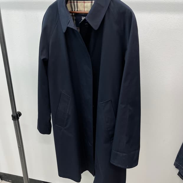 여) 버버리 네이비 개버딘코트
