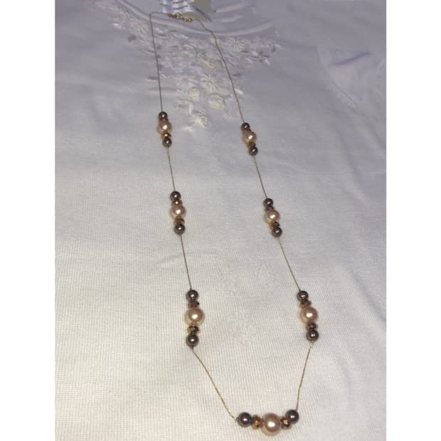 빈티지 골드 브라운 롱목걸이 오리엔탈 페어리 갸루 펑크 긱시크