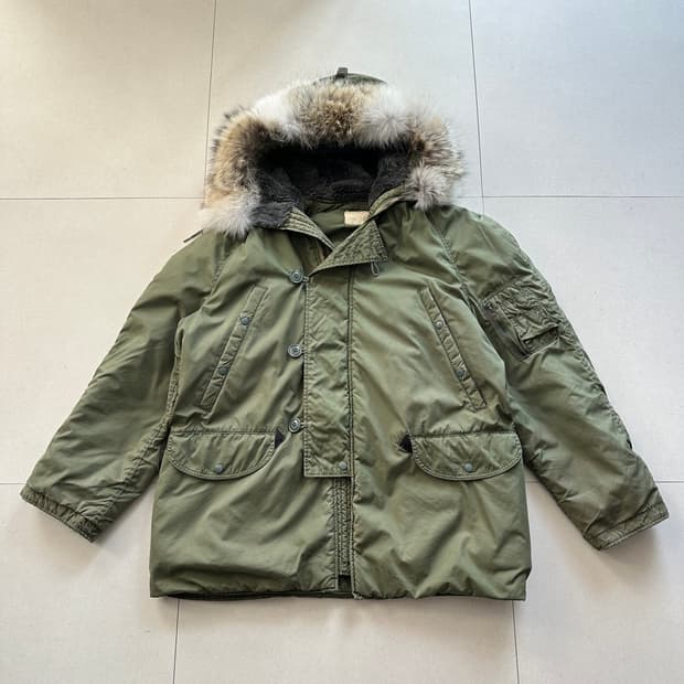 72년 오리지널 OD USAF N-3B (LANCER) 파카 Large 