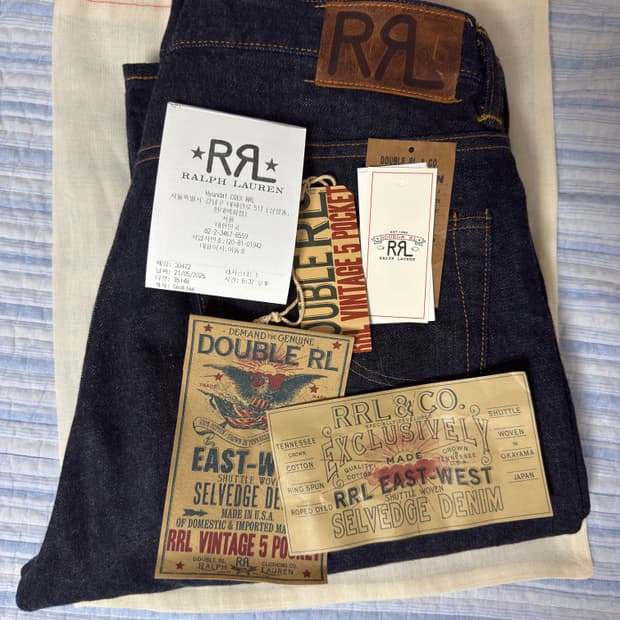 RRL 빈파포 이스트웨스트 셀비지 32x30