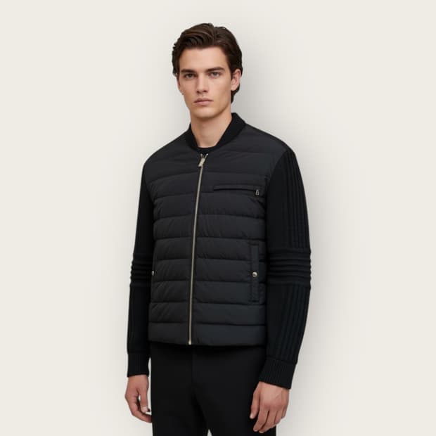 100/ 시스템옴므 19FW 헝가리구스 니트 패딩