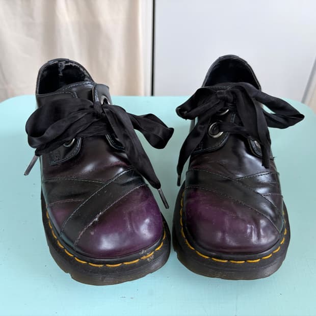 닥터마틴 실비아 Sylwia bandage toe shoes purple